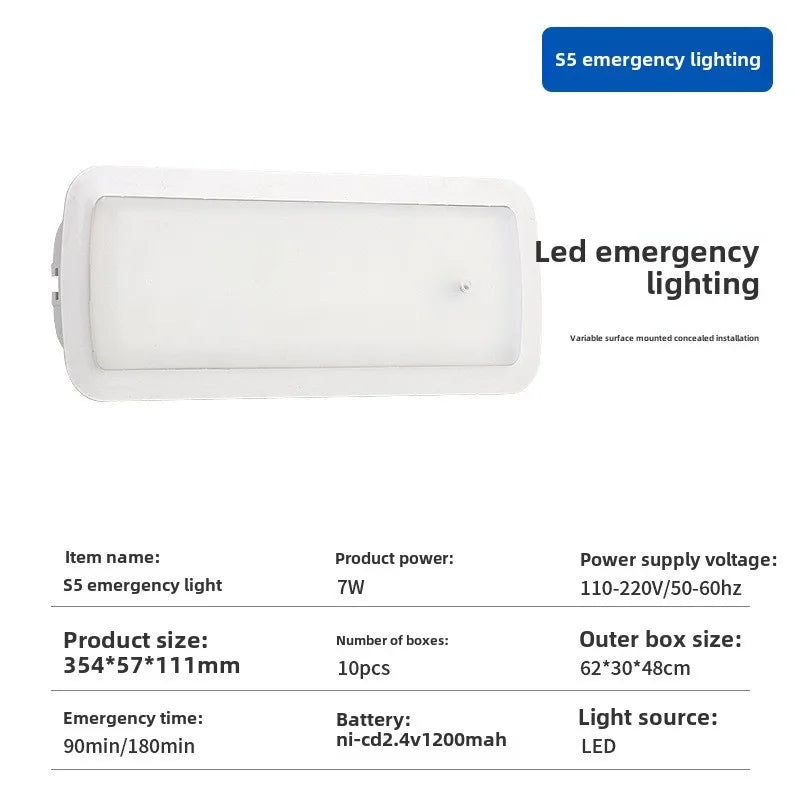SHINEKNOT LED Emergency Light IP65 7W | Rechargeable Backup