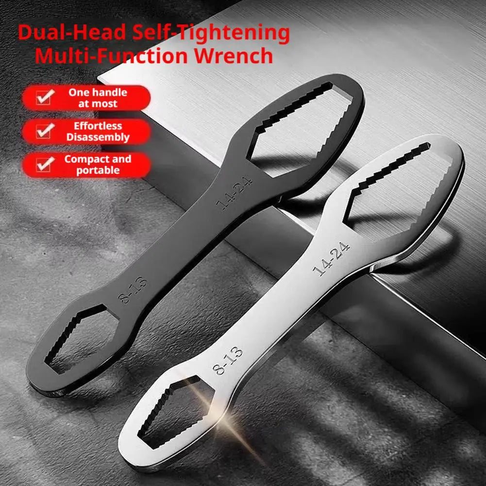 Universal Self-Tightening Adjustable Wrench 8–24mm Hand Tool