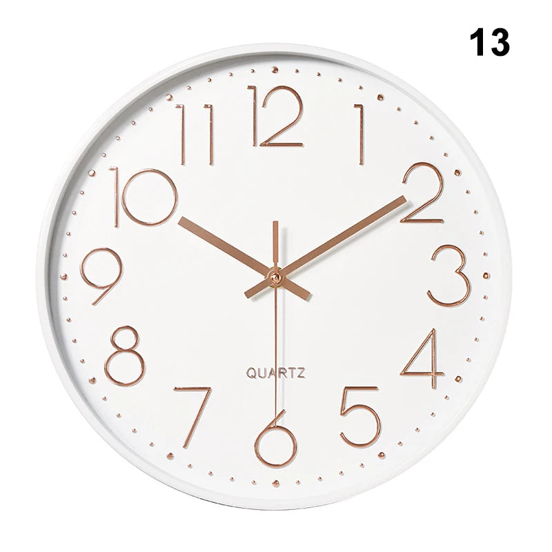 Silent Round Wall Clock | Modern Quartz Home & Office Decor