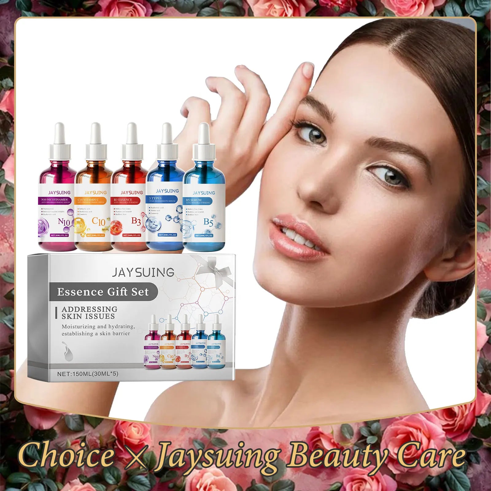 Jaysuing 5-Piece Facial Serum Gift Set – Anti-Aging & Brightening Facial Serum Gift Set Oasis Select Default Title