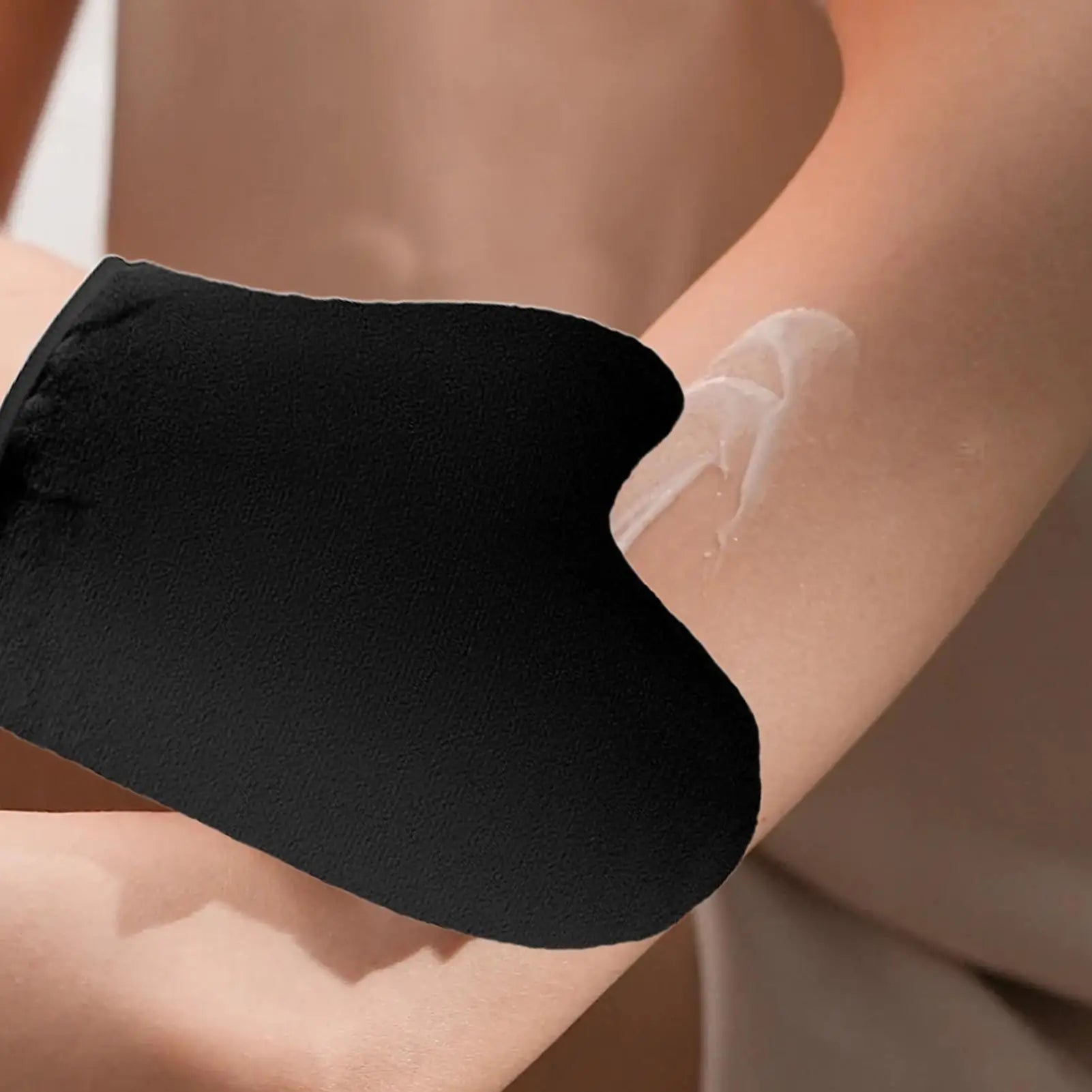Self-Tanning Glove Tanning Body Lotion Mitt Reusable Machine Washable Applicator with Thumb Soft Tool Double-Sided Applicator Oasis Select