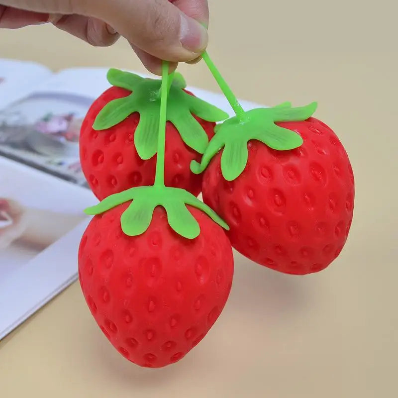 Simulation Strawberry Slow Rising Toy, Soft Squeeze Stress Relief Toy for Kids Adults Oasis Select