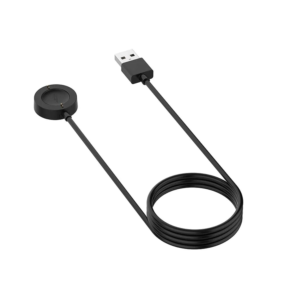 1M USB Charging Cable For Fossil Gen 6/Fossil Gen 5/Fossil Gen SE/Fossil Gen 4/Fossil Sport Charger Oasis Select Black