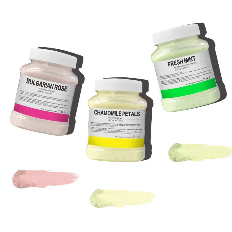 350g Hydrating 24K Gold Soft Mask Powder Rose Petal Crystal Jelly Mask Powder Skin Care Dropshipping Oasis Select