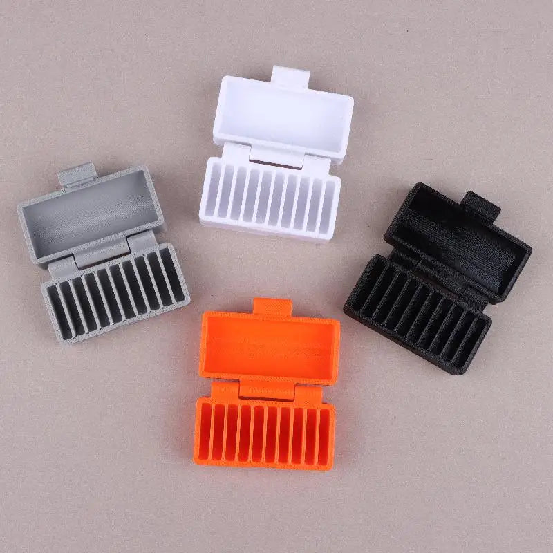 10-Hole CR2032/CR2025 Battery Box Coin Cell Battery Storage Case Portable Batteries Protective Holder Small Battery Organizer Oasis Select