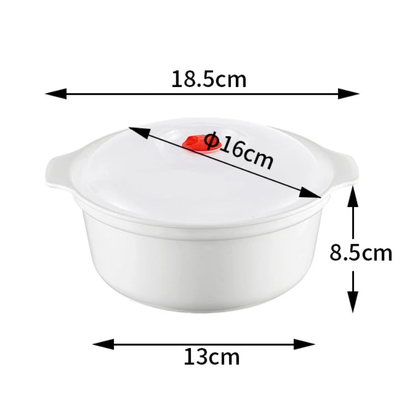 BPA-Free Microwavable Heating Bowl with Lid – 1.2L Dishwasher Safe Microwave Heating Bowl Oasis Select S