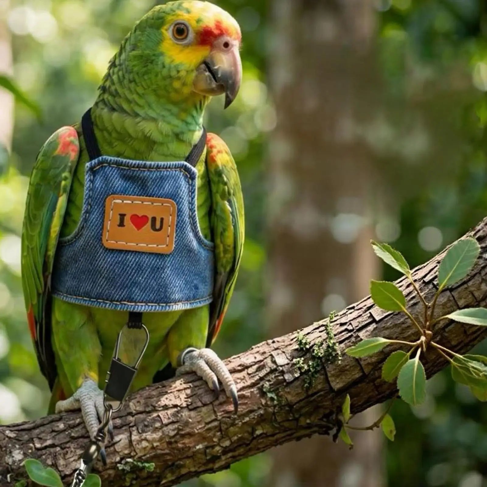 Adjustable Parrot Harness & Vest – Safe Outdoor Bird Walking