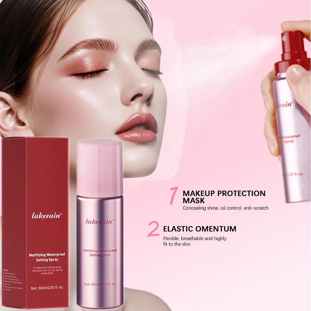Mattifying Waterproof Setting Spray for All Skin Types Oil Control Non Sticky Makeup Fixer Long Lasting Matte Base Makeup Oasis Select