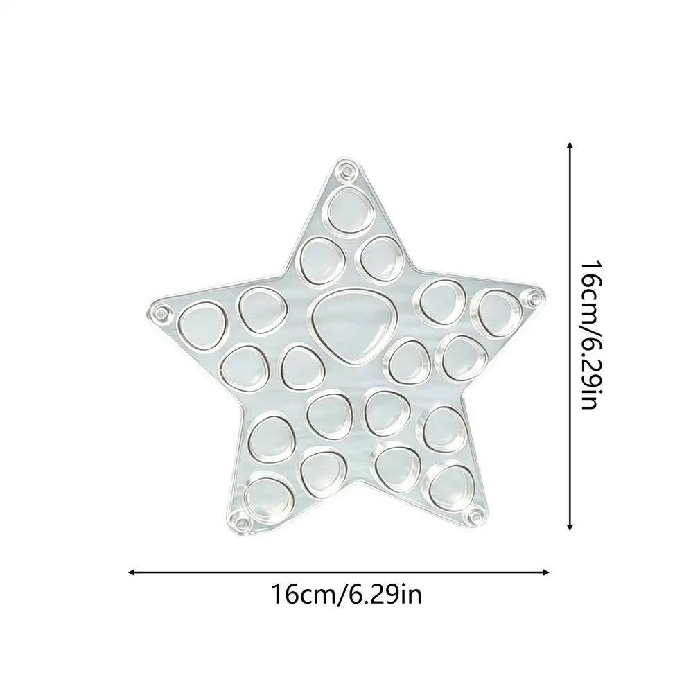 Seashell Holder Display Box Acrylic Organizer Starfish Shell Collecting Box for Girlfriend Women Girls Shark Tooth Rings Ear Oasis Select Clear