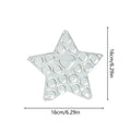 Seashell Holder Display Box Acrylic Organizer Starfish Shell Collecting Box for Girlfriend Women Girls Shark Tooth Rings Ear Oasis Select Clear