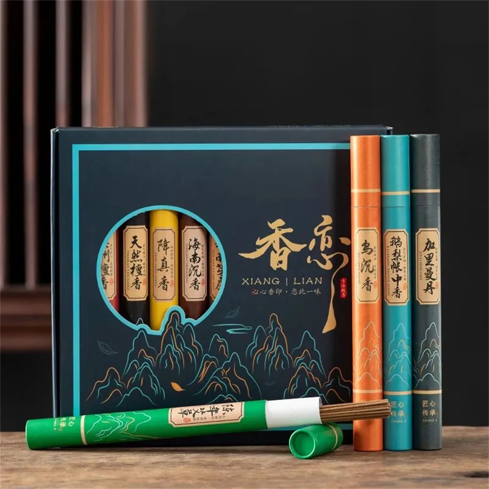 Natural Aromatherapy Gift Box – 11 Scents, Incense & Diffuser Aromatherapy Incense Set Oasis Select