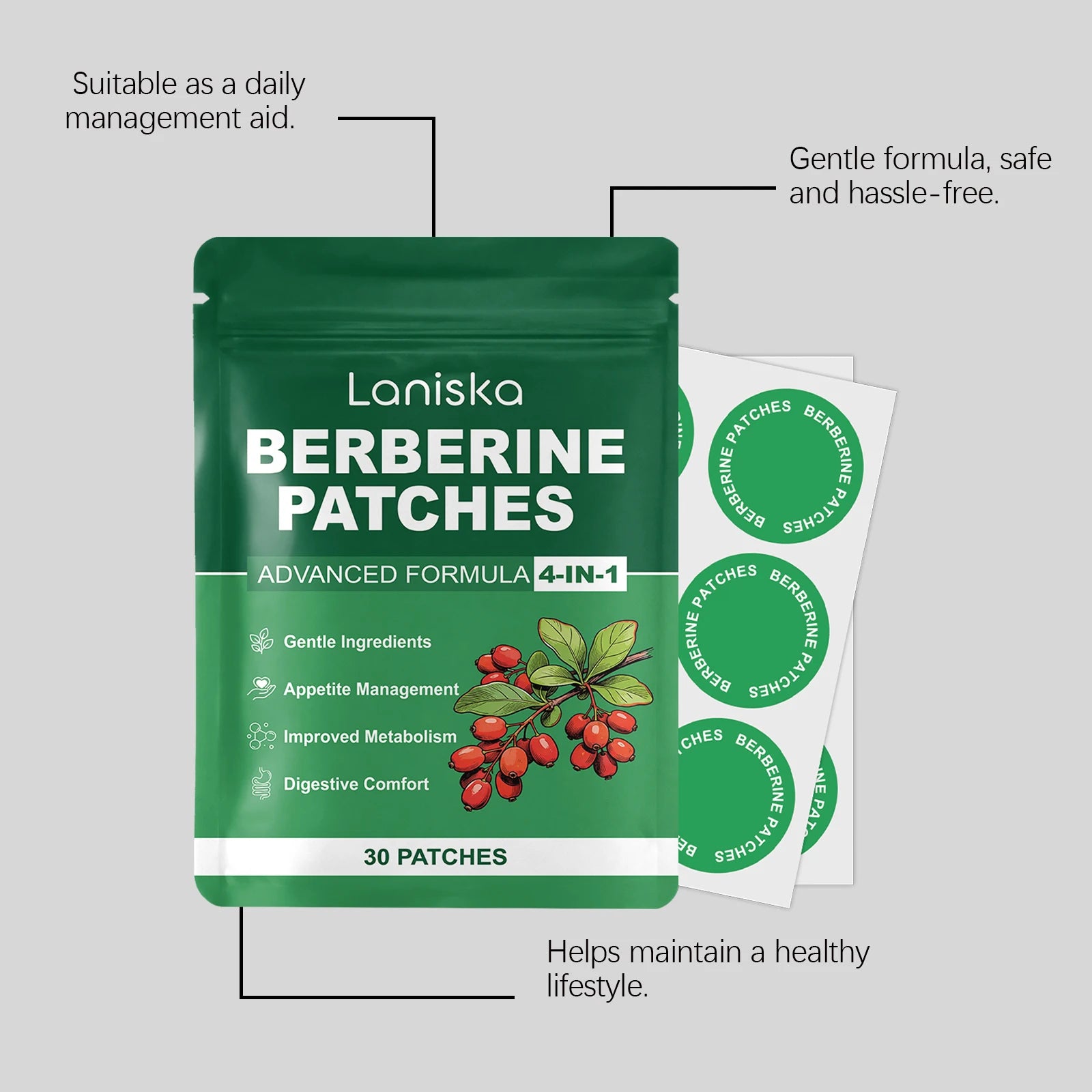 Natural Herbal Body Care Patch Skin Friendly and Breathable Fits the Skin Convenient Soothes and Nurtures the Skin Oasis Select