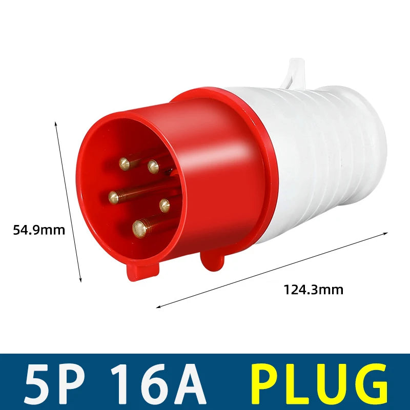 For Caravan Motorhome 240V 16A Hook Up Adapter 3 4 5PIN Car Connection Plug Mains Site Socket Power Supply Car Accessory Oasis Select 5P plug