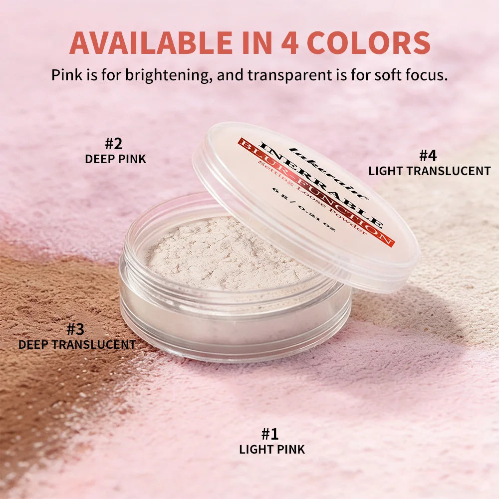 Blur-Function Setting Powder Long-lasting Blurring Brightening Oil Control Soft Focus Matte Effect Even Skin Tone Setting Powder Oasis Select