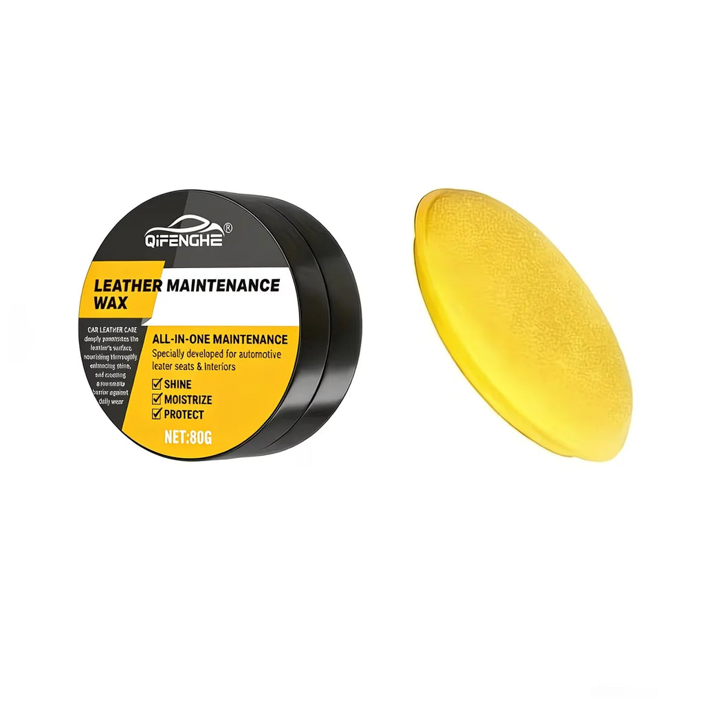 Car Leather Conditioner Wax & Polish with Applicator