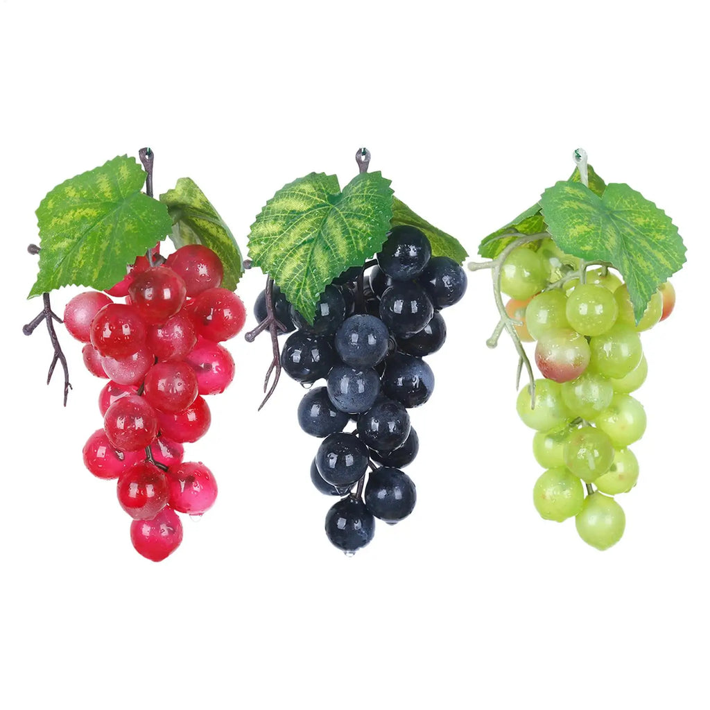 Simulation Grape Plastic Fruit Fake Fruits Photo Props Artificial Grape Fruit Shop Display Model Ornaments Home Party Decor Oasis Select