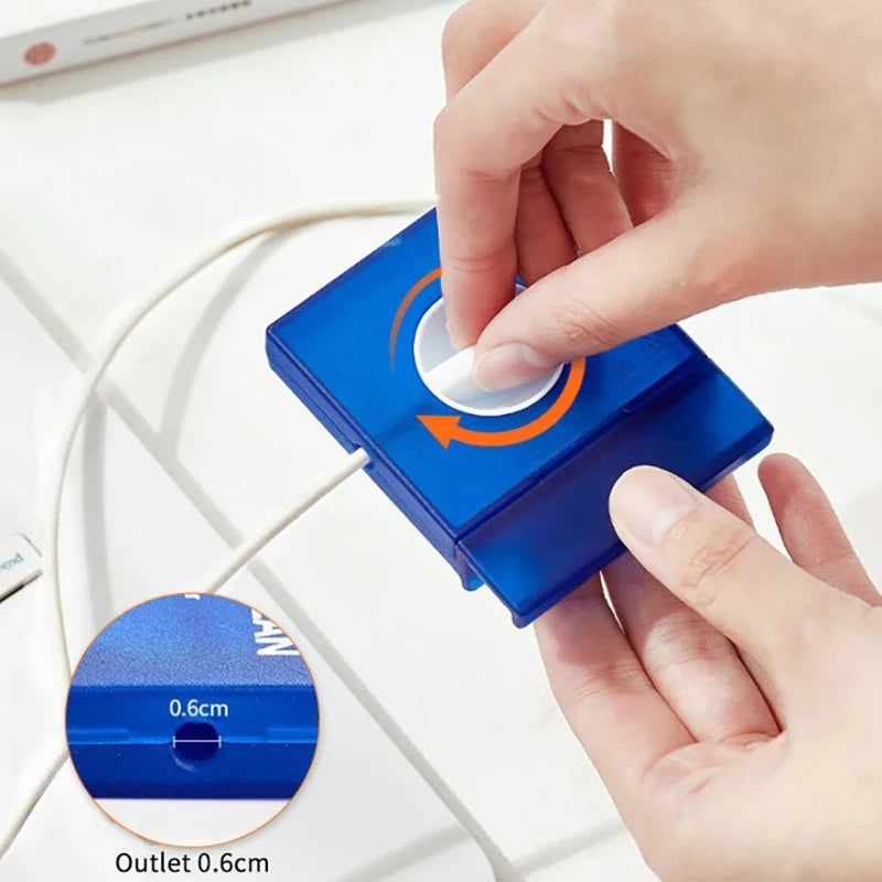 Cable Winder Storage Box Portable Rotatable Cord Organizer Retractable Reel Home Travel All Digital Users Hot Sale New 2026 Oasis Select