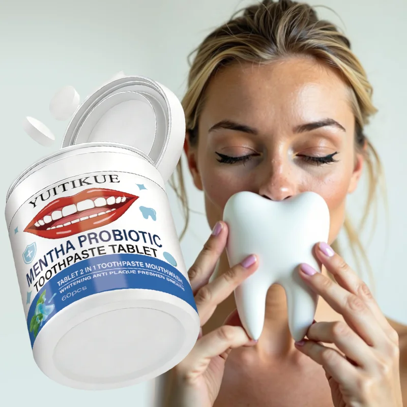 Probiotic Toothpaste Tablets – 2-in-1 Whitening & Fresh Breath