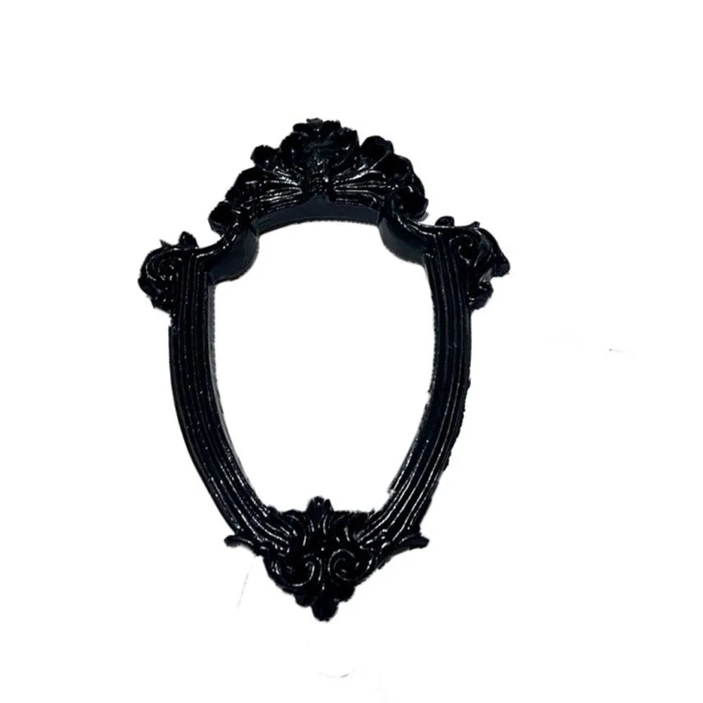 Black Oval Vintage Resin Picture Frame | Mini Wall & Desk Decor Decorative Picture Frame Oasis Select style 3