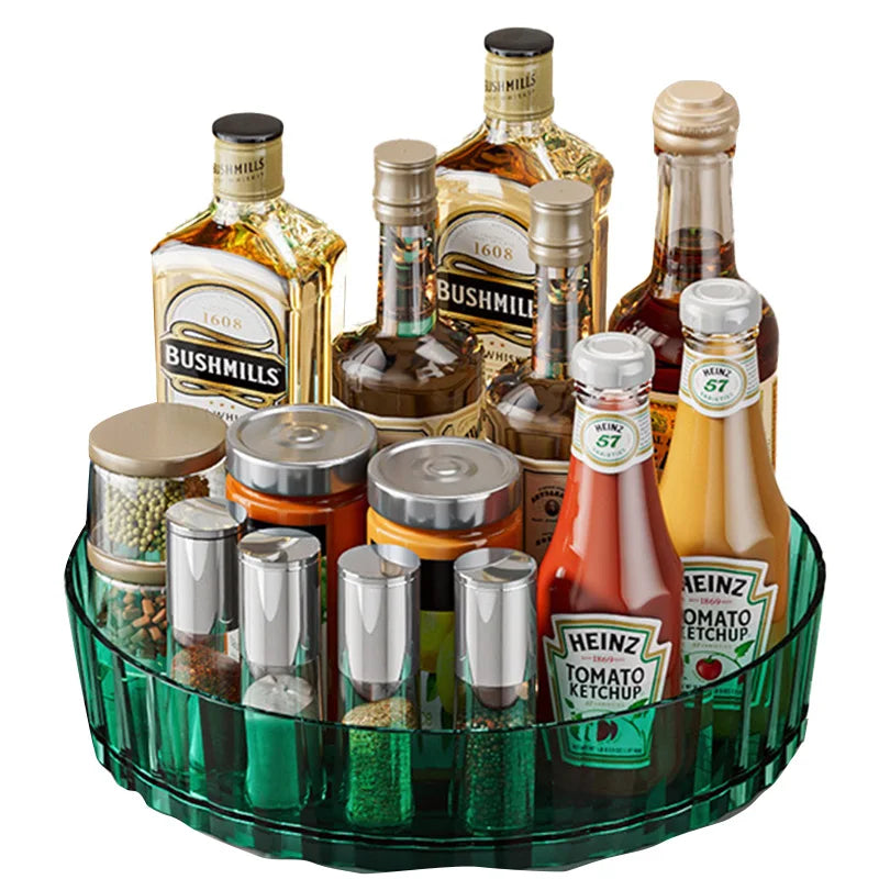 360° Rotating Storage Tray – Kitchen, Bathroom & Countertop