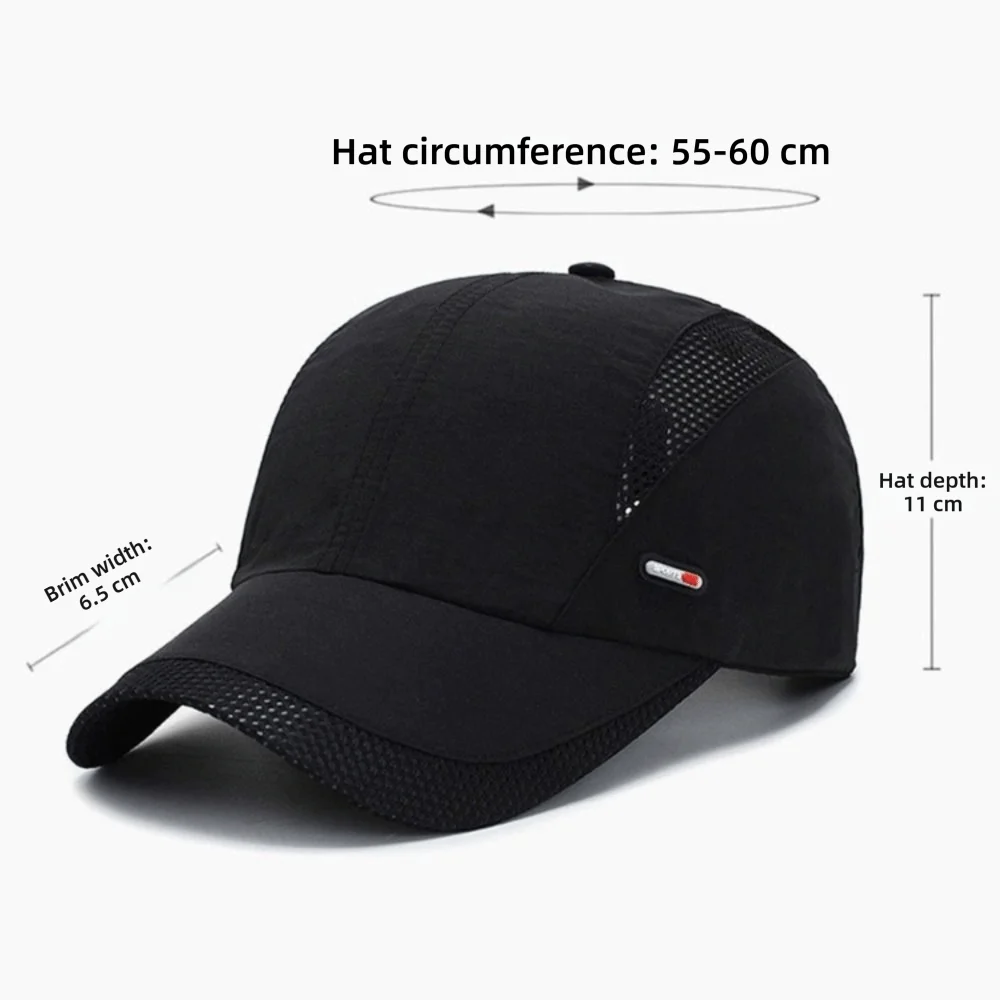 Casual Adjustable Baseball Cap Moisture-Wicking Unisex Quick-Dry Hat Sun Hat Oasis Select