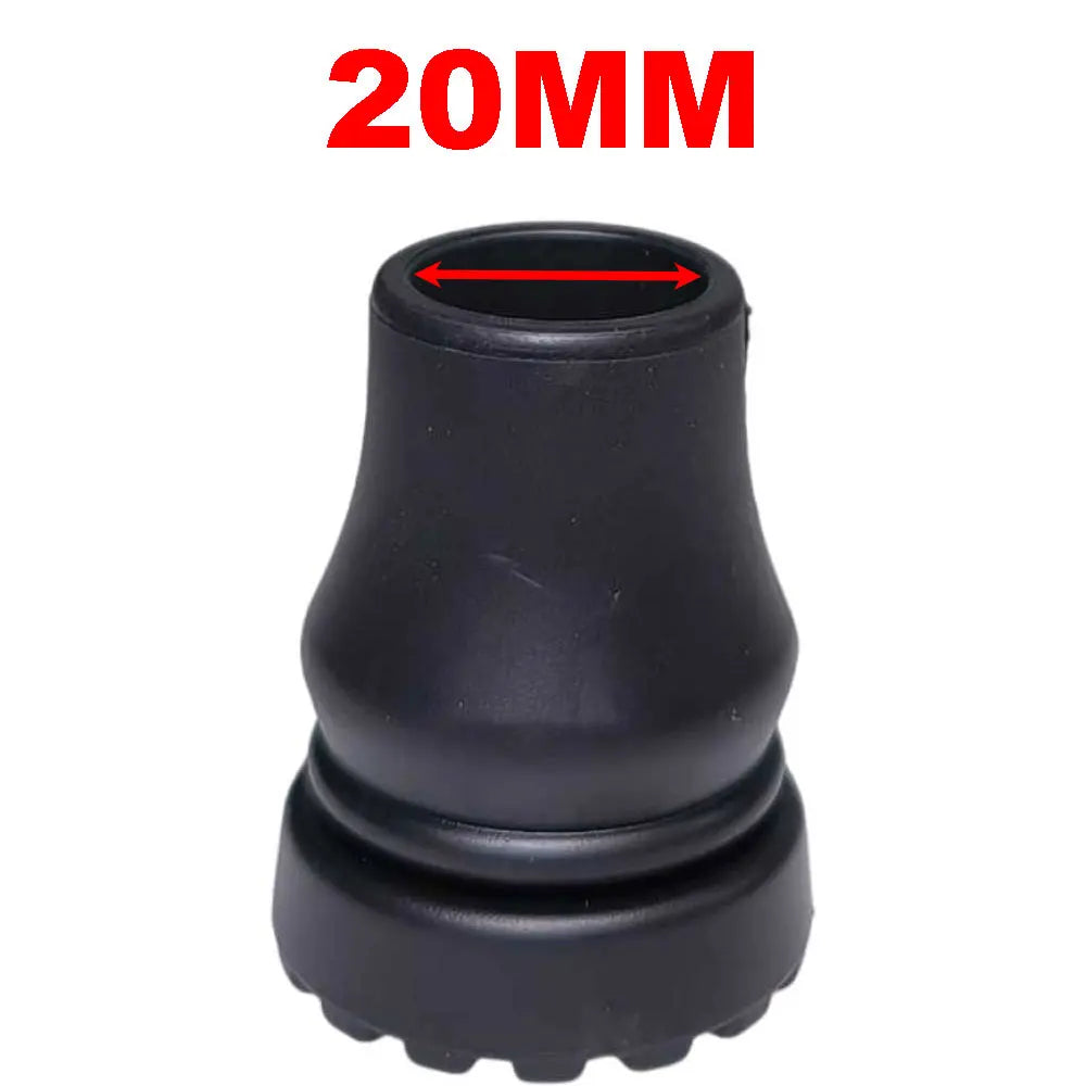 Rubber Cane Tips Heavy Duty Walking Cane Tips Black Sturdy Replacement for Seniors Walking Stick, Safety Cane Crutch Accessories Oasis Select 20mm
