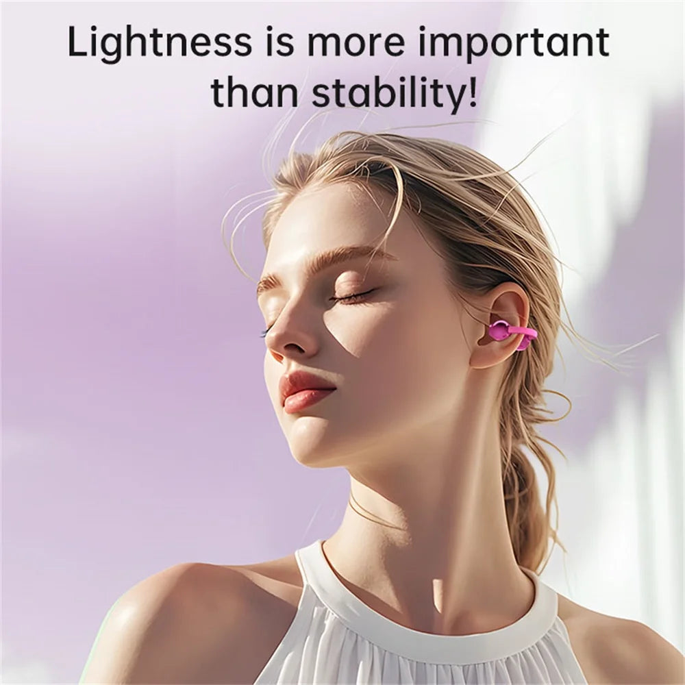 Wireless Bluetooth Earphones Women Sleep Ear Clip Headset Handbag Headphone HD Call Music Noise Reduction Lady Earphones Oasis Select