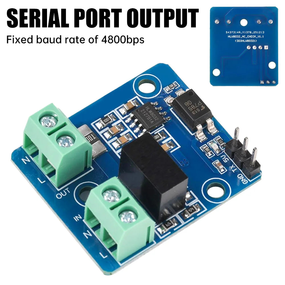 HLW8032 AC Voltage And Current Acquisition Module Serial Port Output UART Communication for Industrial Data Acquisition Oasis Select