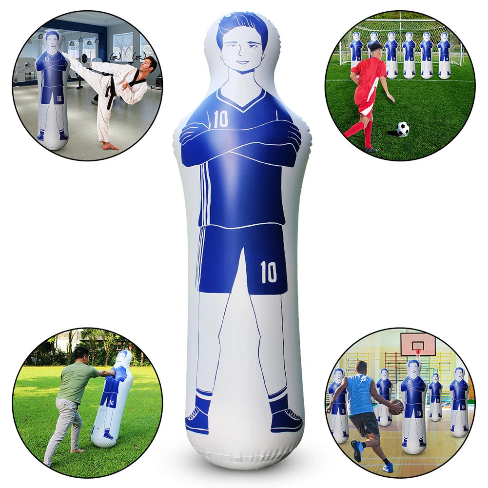 Inflatable Soccer Dummy Goalkeeper Free Kick Defender Mannequin Soccer Training Mannequin Oasis Select