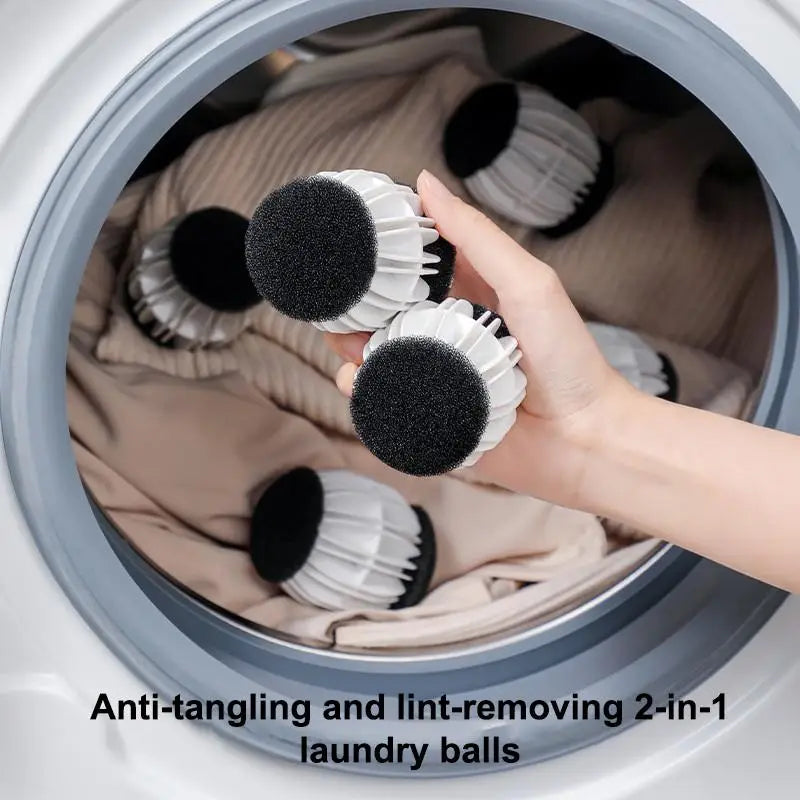 2pcs Anti-winding Laundry Washing Balls Lint Remover Washing Machine Clothes Anti-knot Cleaning Ball Laundry Care Tool Oasis Select