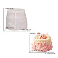 3D Love Heart Cake Silicone Mold DIY Scented Candle Gypsum Soap Resin Chocolate Baking Tools Oasis Select White
