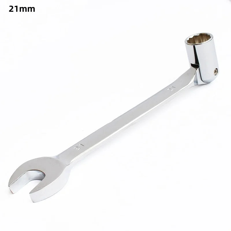 Double End Swivel-Socket Wrench Tool Activity Sockets Set Tools,Metric Swivel Head Flexible Socket Wrench Spanner CRV Steel Tool Oasis Select 21mm