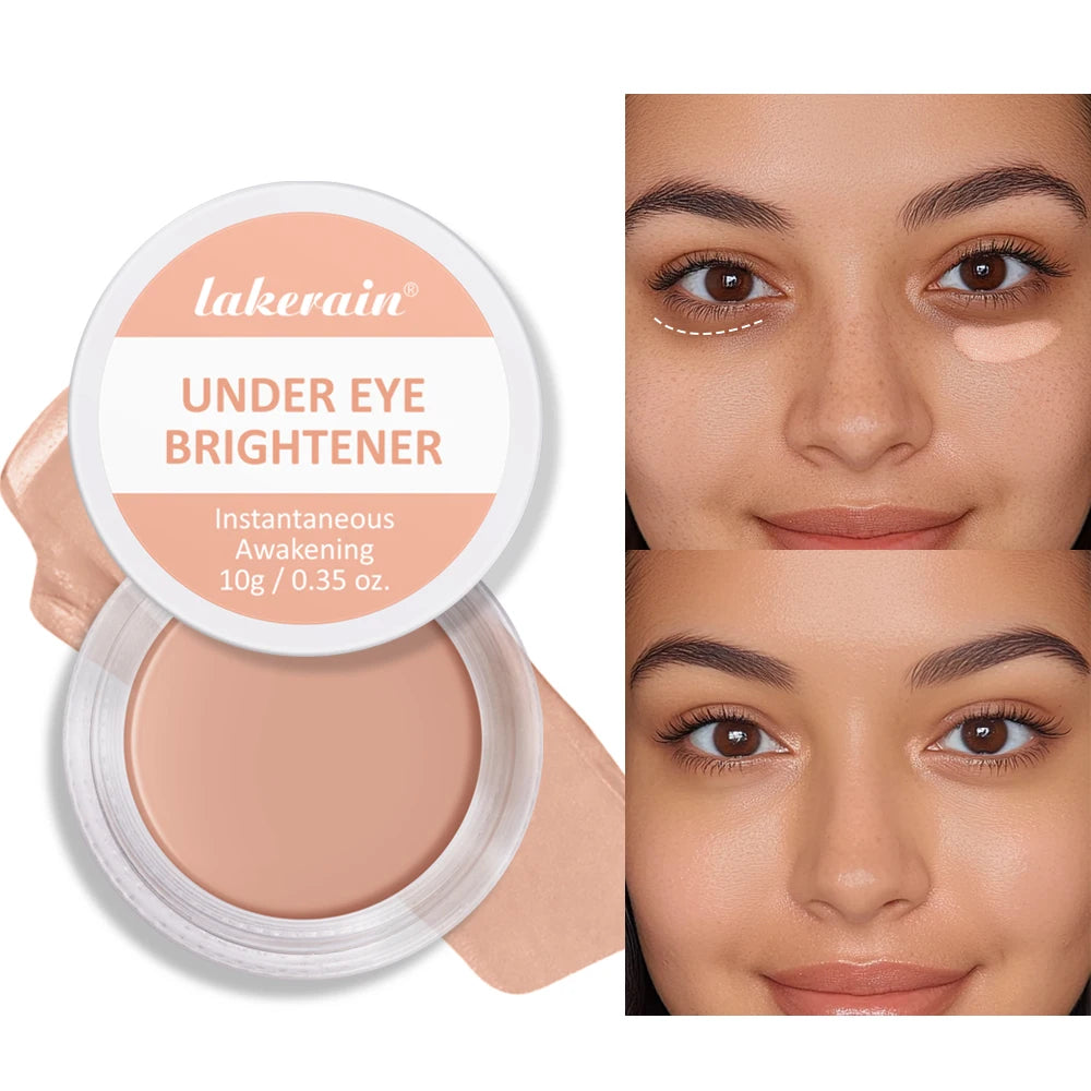 Lakerain Eye Concealer Brightener Cover Dark Circles Nourish Skin Correcting Makeup Nude Tan Shades Long Lasting Cosmetics Oasis Select
