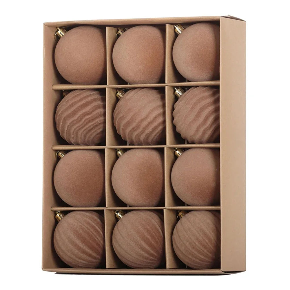 12-Pack DIY Christmas Ball Set Designed For Christmas Tree Decoration 6cm/8cm Christmas Ornaments For Xmas Trees Home Decor Oasis Select