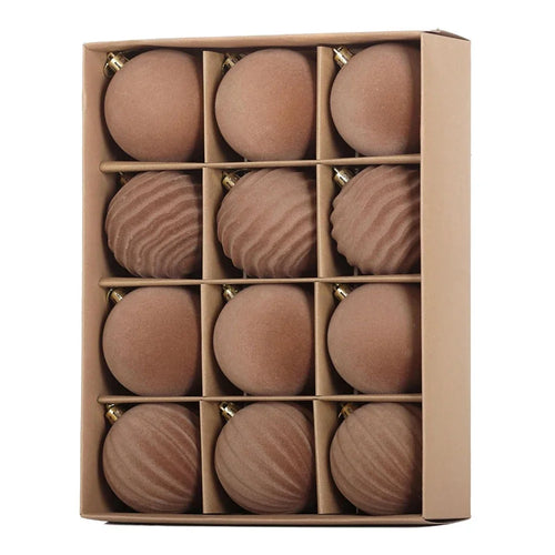 12-Pack DIY Christmas Ball Set Designed For Christmas Tree Decoration 6cm/8cm Christmas Ornaments For Xmas Trees Home Decor Oasis Select