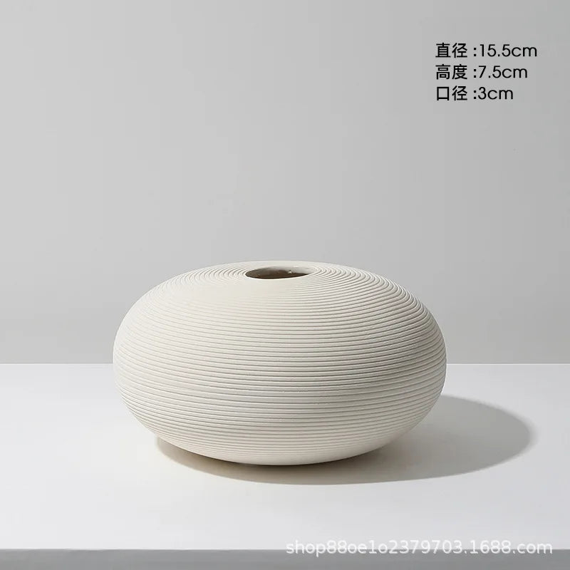 Ceramic Vase Decoration Advanced Sense Flower Arrangement Ins Wind Wine Cabinet Home Decoration Oasis Select K