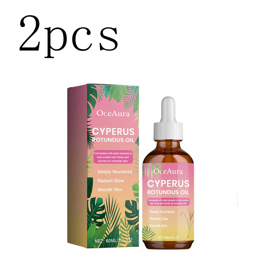 OceAura Cyperus Oil Quick Gentle Hair Removal Essence Cares Cleanses the Entire Body Softening Skin Hair Removal Essence Oasis Select 2boxed