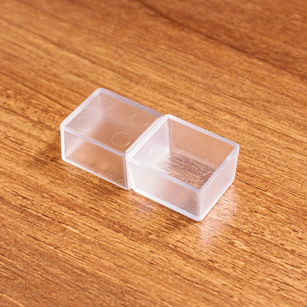 25/50Pcs Transparent Plastic Empty Watercolor Half Pans – 2ML Capacity, Refillable Paint Pans for DIY Solid Watercolors Gouache Oasis Select