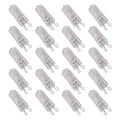 LIKE WISH 20Pcs G9 Halogen Light Bulbs, Clear Halogen Lamps Dimmable,Warm White 2800K For Chandeliers,Pendants,Landscape Lights Oasis Select Transparent 40W