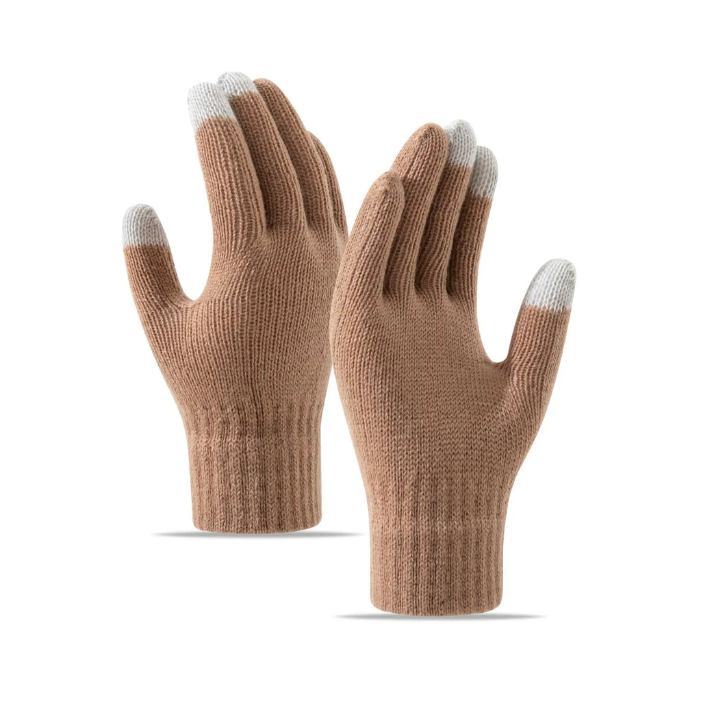 Knitted gloves, touch screen, cycling, skiing, fitness, warmth, autumn and winter outdoor sports trend Oasis Select 4