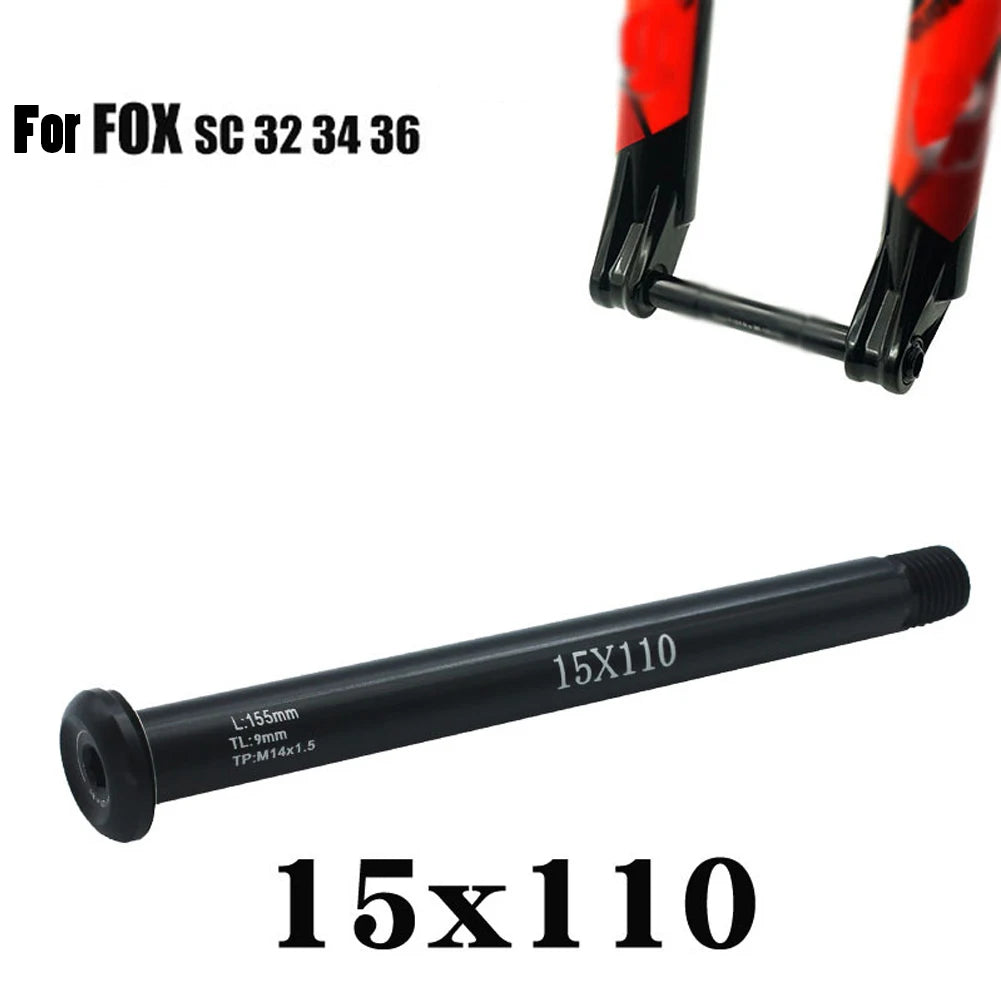 High Quality Bike Thru Axle Bicycle Front Fork 15x110mm Aluminum Alloy Bicycle Components Lever Skewer Sporting Goods Oasis Select