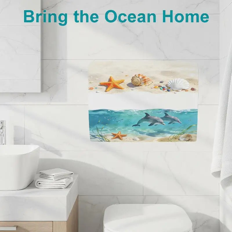 3D Ocean Wave Toilet Decal – Waterproof PVC Bathroom Sticker