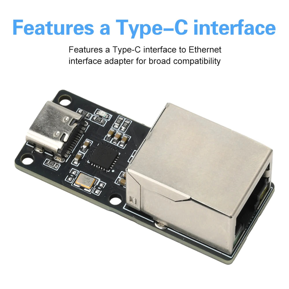 CH397A USB-C to RJ45 Ethernet Module 100 Mbps USB Network Card Electronic Component Kit Type-c Interface Oasis Select