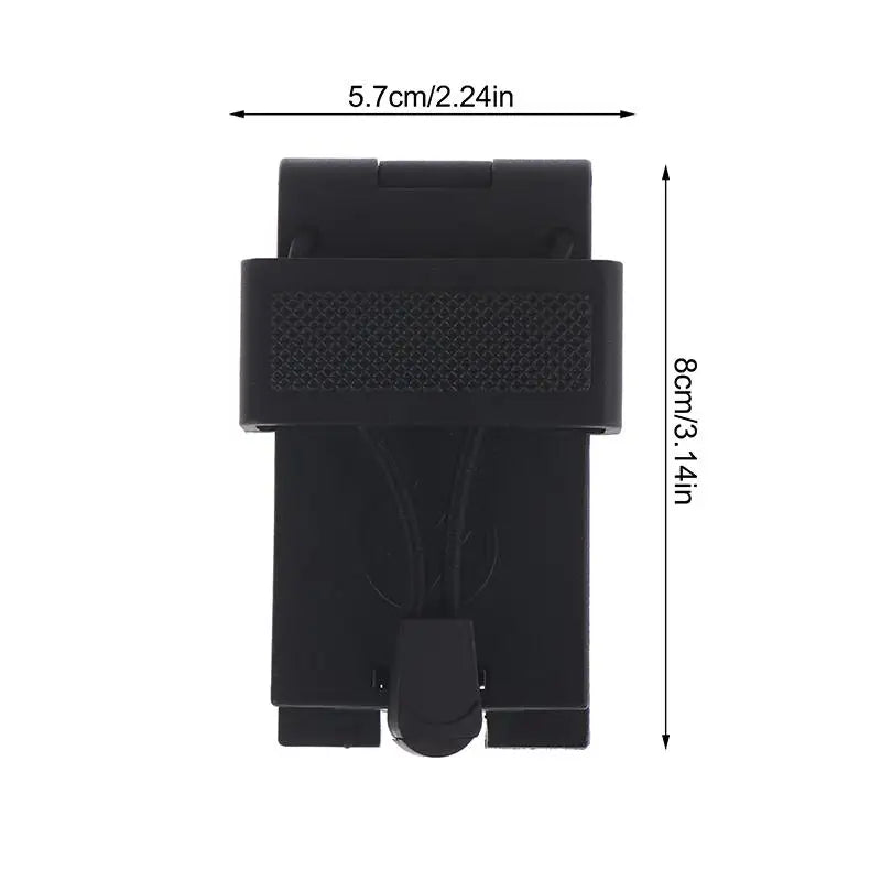 Radio Belt Clip Holder Radio Carry Holster Plastic Compact Secure Black Anti Slip For Law Enforcement Duty Belt Oasis Select 1PCS