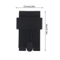 Radio Belt Clip Holder Radio Carry Holster Plastic Compact Secure Black Anti Slip For Law Enforcement Duty Belt Oasis Select 1PCS