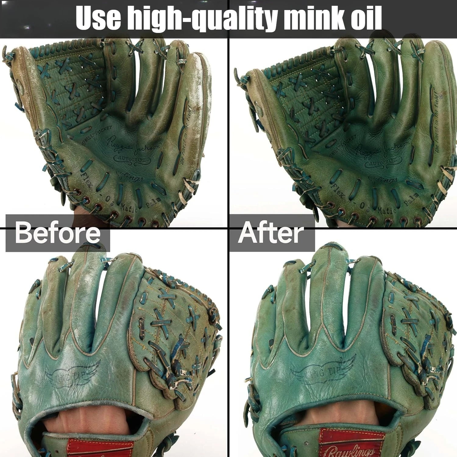 Baseball Glove Conditioner Cream Softens & Preserves Leather Restores Stiff Old Mitts Cleaner For Baseball Softball Accessories Oasis Select