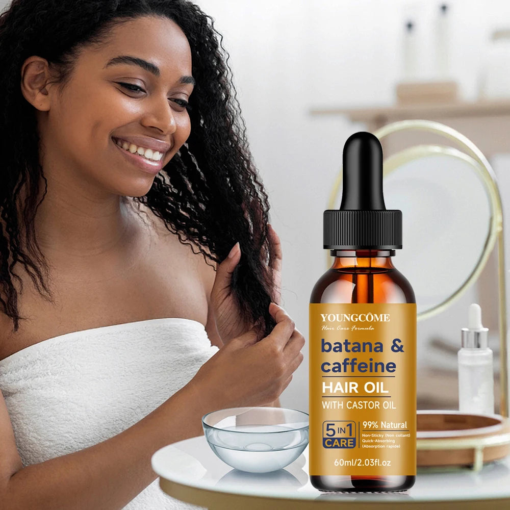 Batana & Caffeine Hair Treatment Oil – Strengthen & Condition Hair Treatment Oil Oasis Select