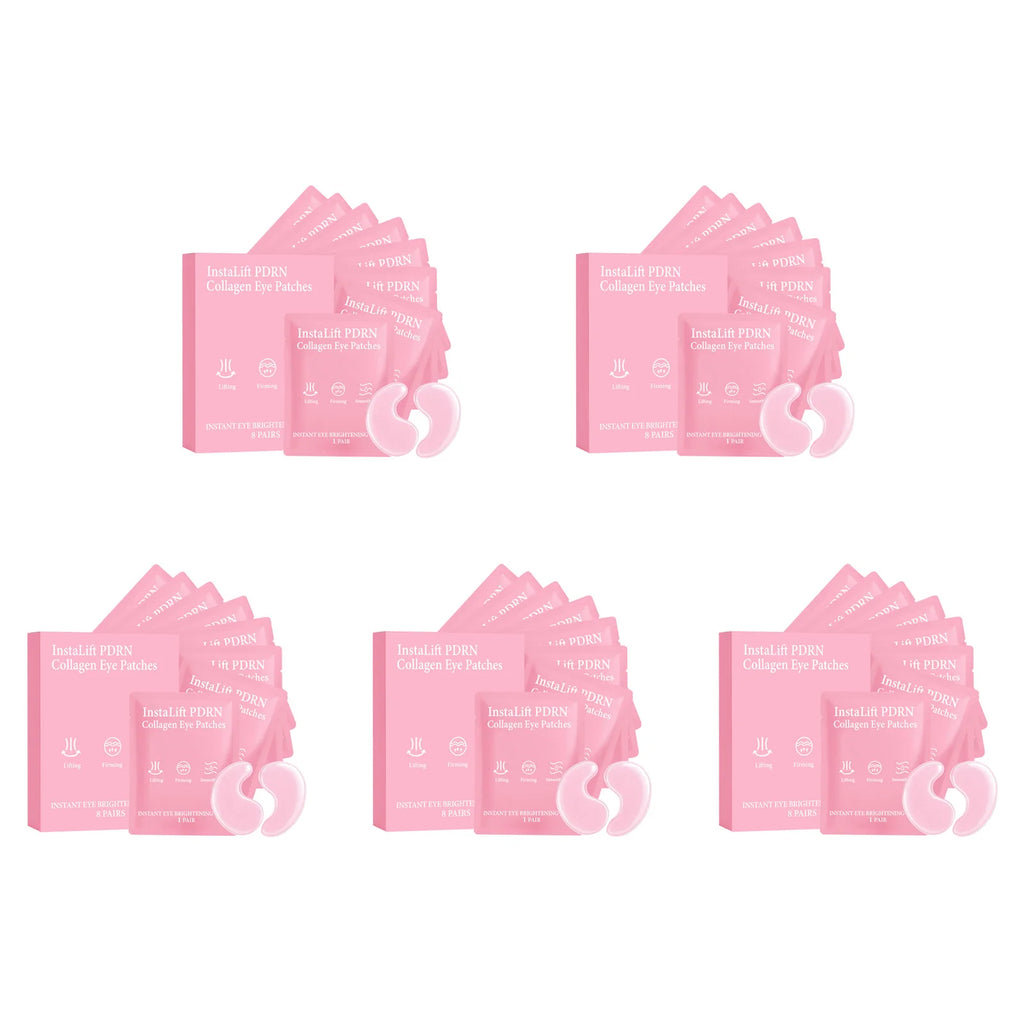 Instalift PDRN Collagen Eye Patches Anti Dark Circles Eye Bags Anti Wrinkles Hydrogel Under Eye Mask with Niacinamide & Caffeine Oasis Select 40Pcs Boxed
