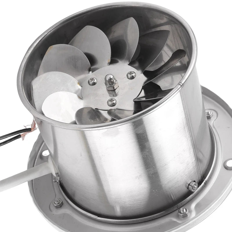 Pipe Stainless Steel Exhaust Fan Window Duct Air Ventilation Blower Toilet Kitchen Ventilator Booster Extractor Oasis Select