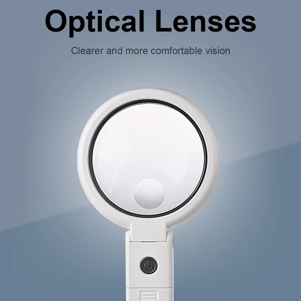 LED Lighted Magnifying Glass – Handheld Foldable Reading Loupe LED Magnifying Glass Oasis Select